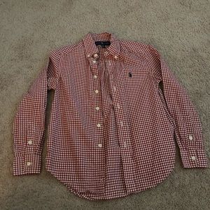 Ralph Lauren Boys Checkered Button Down Shirt